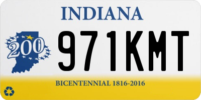 IN license plate 971KMT