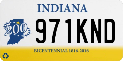 IN license plate 971KND