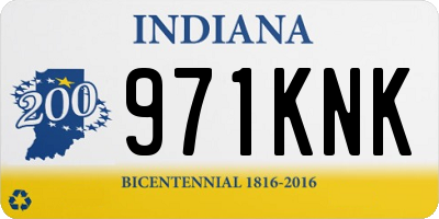 IN license plate 971KNK