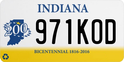 IN license plate 971KOD