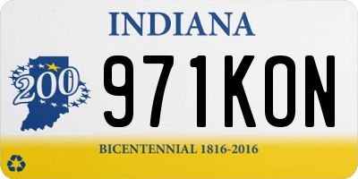 IN license plate 971KON