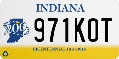 IN license plate 971KOT