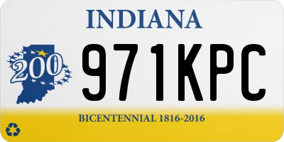 IN license plate 971KPC