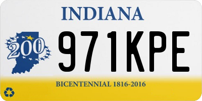 IN license plate 971KPE