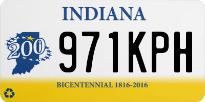 IN license plate 971KPH