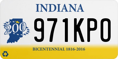 IN license plate 971KPO