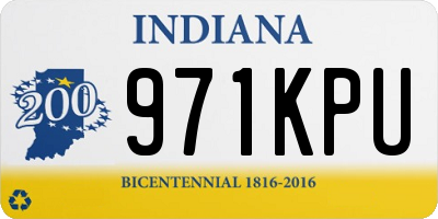 IN license plate 971KPU