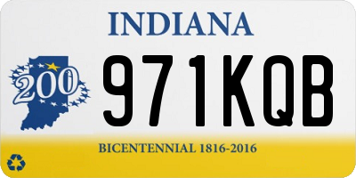 IN license plate 971KQB