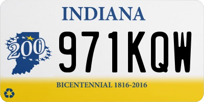 IN license plate 971KQW