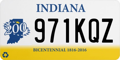 IN license plate 971KQZ