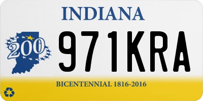 IN license plate 971KRA