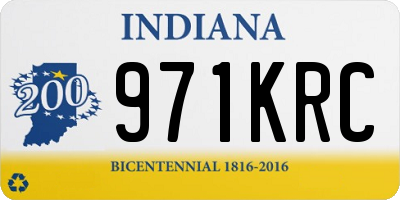 IN license plate 971KRC