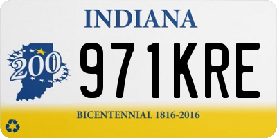 IN license plate 971KRE