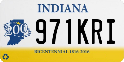 IN license plate 971KRI