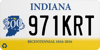 IN license plate 971KRT