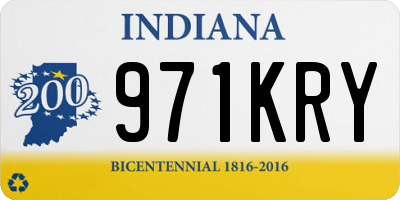 IN license plate 971KRY