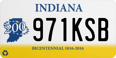 IN license plate 971KSB