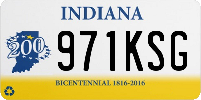IN license plate 971KSG