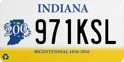 IN license plate 971KSL
