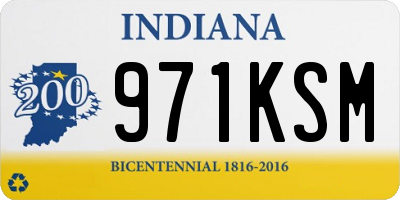 IN license plate 971KSM