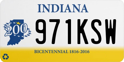 IN license plate 971KSW