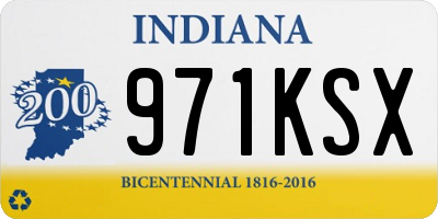 IN license plate 971KSX