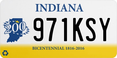 IN license plate 971KSY