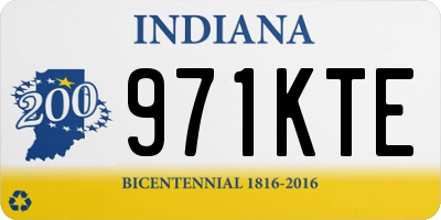 IN license plate 971KTE