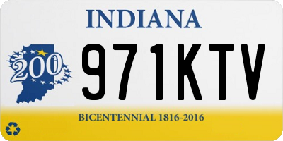 IN license plate 971KTV