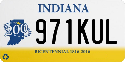 IN license plate 971KUL