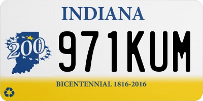 IN license plate 971KUM