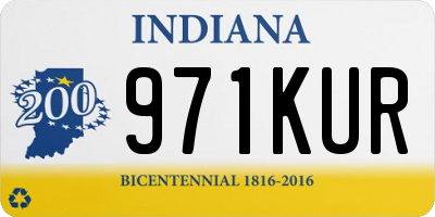 IN license plate 971KUR