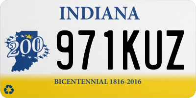 IN license plate 971KUZ