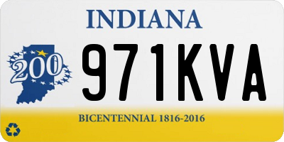 IN license plate 971KVA