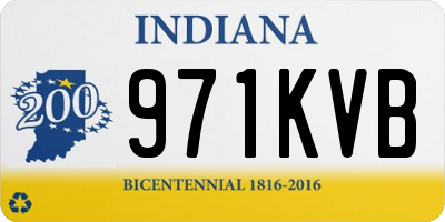 IN license plate 971KVB