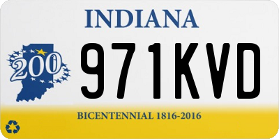 IN license plate 971KVD