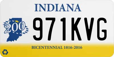 IN license plate 971KVG