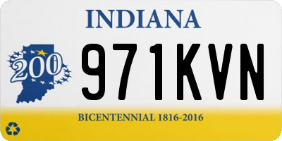 IN license plate 971KVN