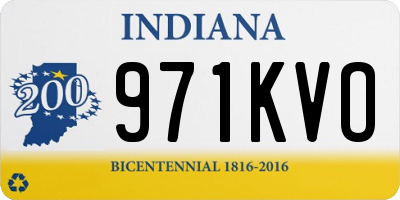 IN license plate 971KVO