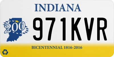 IN license plate 971KVR