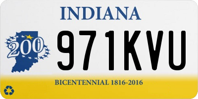 IN license plate 971KVU