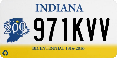 IN license plate 971KVV