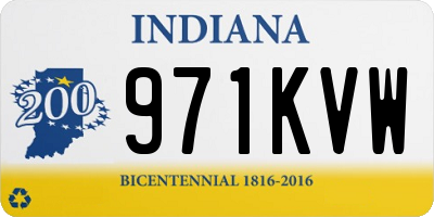IN license plate 971KVW
