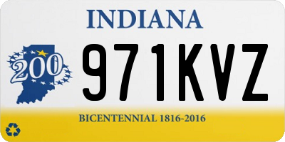 IN license plate 971KVZ
