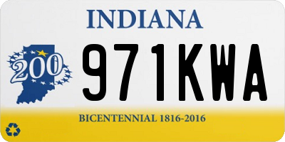 IN license plate 971KWA