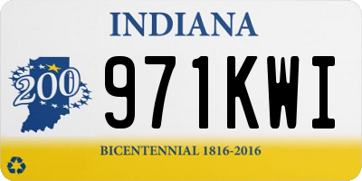 IN license plate 971KWI