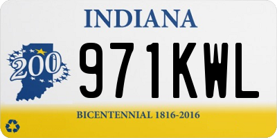 IN license plate 971KWL