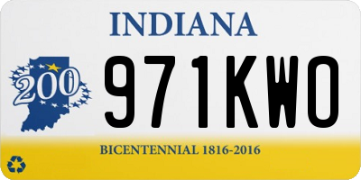 IN license plate 971KWO