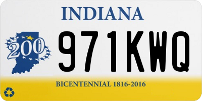 IN license plate 971KWQ