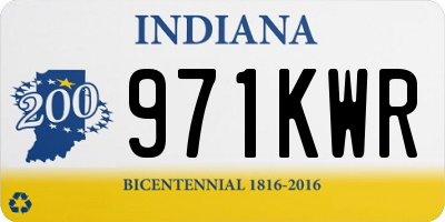 IN license plate 971KWR